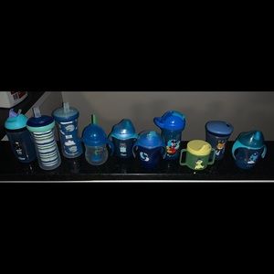 Baby sippy cups total of 10